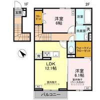 富山県富山市下新本町(アパート)の賃貸物件の間取り