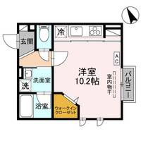 富山県富山市五福(アパート)の賃貸物件の間取り