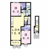 富山県高岡市向野町5丁目(アパート)の賃貸物件の間取り