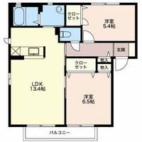 富山県高岡市向野本町(アパート)の賃貸物件の間取り