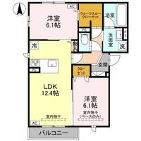 富山県富山市二口町4丁目(アパート)の賃貸物件の間取り