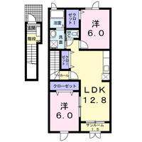 富山県富山市西荒屋(アパート)の賃貸物件の間取り