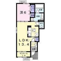 富山県富山市森1丁目(アパート)の賃貸物件の間取り