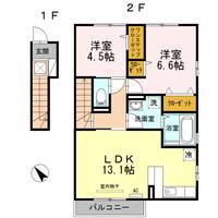 ダディハウス陣城Ⅲ203の間取り