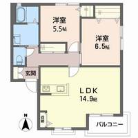 カサ・エスペランサⅠ202の間取り