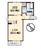 ルミエール城ヶ丘203の間取り