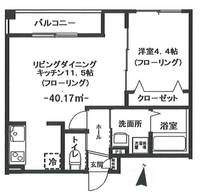 東京都墨田区緑1丁目の賃貸マンションの間取り