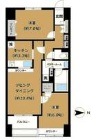 東京都新宿区歌舞伎町2丁目の賃貸マンションの間取り
