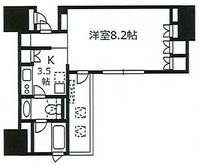 東京都台東区蔵前4丁目の賃貸マンションの間取り