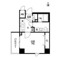 東京都北区東田端2丁目の賃貸マンションの間取り