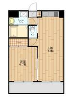 福岡県福岡市中央区平尾2丁目(マンション)の賃貸物件の間取り