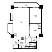 福岡県福岡市南区野間1丁目(マンション)の賃貸物件の間取り