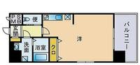 福岡県福岡市中央区大宮2丁目(マンション)の賃貸物件の間取り