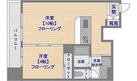 福岡県福岡市博多区博多駅前4丁目(マンション)の賃貸物件の間取り