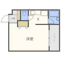 福岡県福岡市南区高宮3丁目(マンション)の賃貸物件の間取り