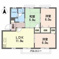 フレグランス小坂C-201の間取り
