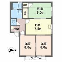 KABIEN A棟102の間取り