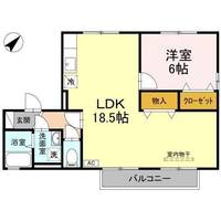 グランドール姫原201の間取り