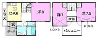 KTコーポEの間取り