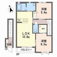 プロスペリテ横河202の間取り