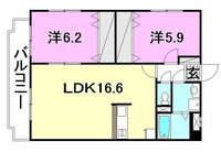 リーフライツ202の間取り