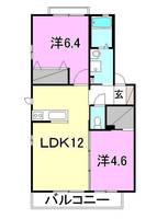 リヴェール美月101の間取り