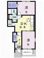 ボヌールプラス A棟103の間取り