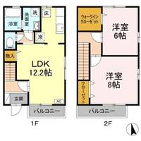 クレマンティーヌ B・C棟B103の間取り