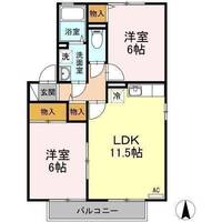 プレジャー2B201の間取り