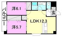 リバーサイドマンション301の間取り