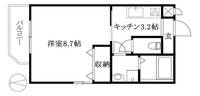 ベルソーレ木屋町403の間取り