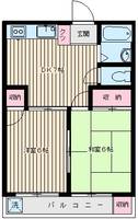東京都中野区上鷺宮2丁目(マンション)の賃貸物件303の間取り