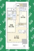 プレサンスロジェ名古屋久屋大通公園1102の間取り