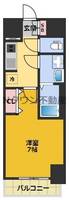 S-RESIDENCE鶴舞駅前の間取り