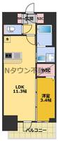 エステムコート名古屋TWIN WESTの間取り