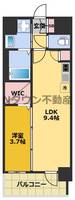 エステムコート名古屋TWIN WESTの間取り
