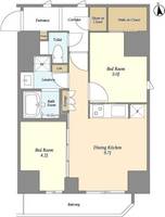 グランカーサ蒲田ウエストの間取り