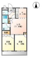 メゾン・ビューエクセルの間取り