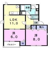 パルテノン吉藤Cの間取り
