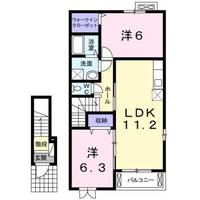 ブルージュ Aの間取り