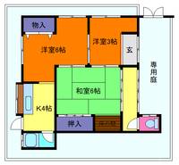 兵庫県神戸市東灘区西岡本4丁目(一戸建)の賃貸物件1の間取り