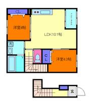アルバ西岡本の間取り