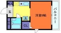兵庫県神戸市東灘区御影本町4丁目(マンション)の賃貸物件の間取り