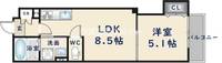 クリエオーレ大蓮東Ⅰの間取り