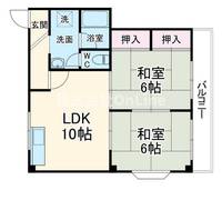 大阪府八尾市山本町北7丁目(マンション)の賃貸物件の間取り