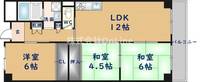 大阪府八尾市東太子2丁目(マンション)の賃貸物件の間取り