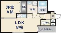 大阪府大阪市平野区加美正覚寺2丁目(アパート)の賃貸物件の間取り