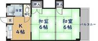 西山本コーポラス1号の間取り