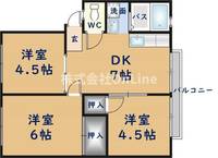 大阪府東大阪市近江堂2丁目(アパート)の賃貸物件201の間取り