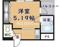大阪府東大阪市菱屋西1丁目(マンション)の賃貸物件302の間取り